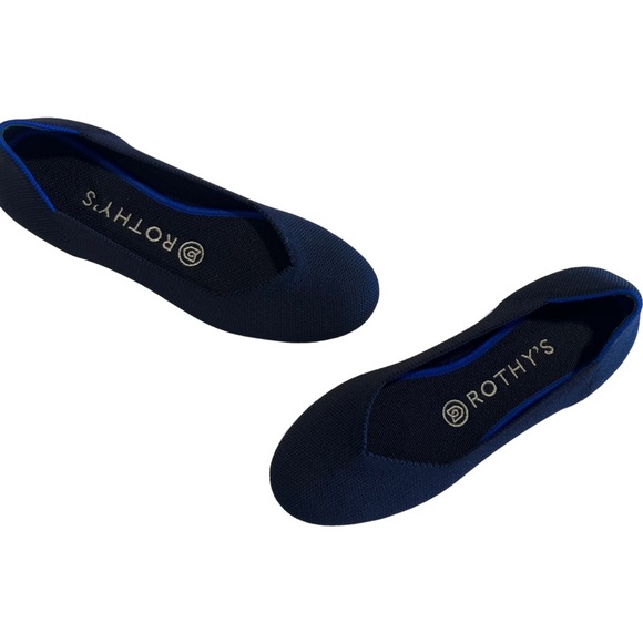Rothy's Rounded Toe Flats in Maritime Navy Blue - Size 6.5 - Picture 6 of 11